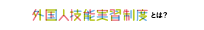 外国人技能実習生とは？